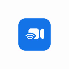 connect video call icon sign vector
