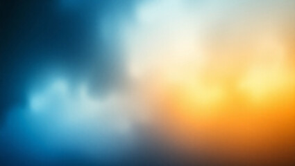 Obraz premium Minimal Gradient Background in Soft Blue and Yellow Tones