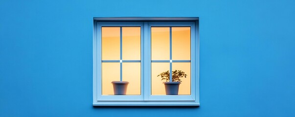 Obraz premium Energy-efficient smart windows adjusting thermal conductivity based on climate