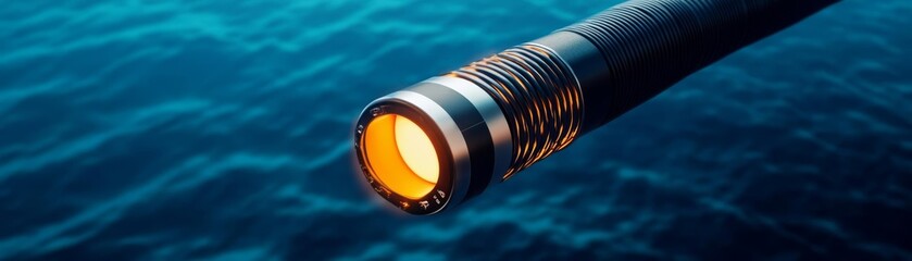 Futuristic deep-sea power cables using high-conductivity materials for efficiency