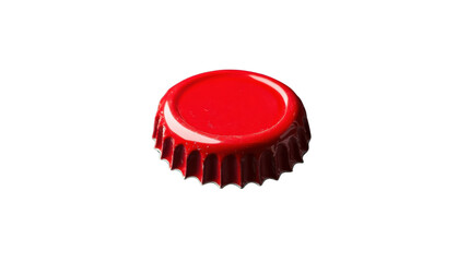 Red crown cork isolated on transparent background