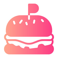 burger gradient icon