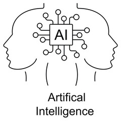 Artificial Intelligence Icon. Vector Design