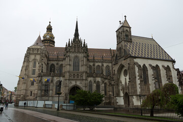 Fototapeta premium Slovakia Bratislava city view cloudy autumn day