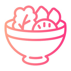 salad gradient icon