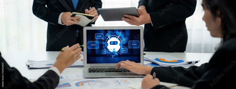 Poster chatbot software application for brisk online business that automatically reply to customer question