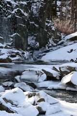 Beautiful winter wonderland at Eagle Falls Lake Tahoe