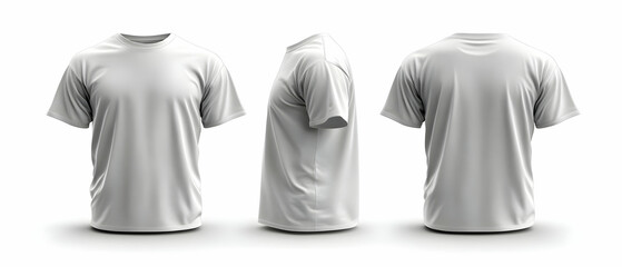 White t-shirt mockup, studio shot