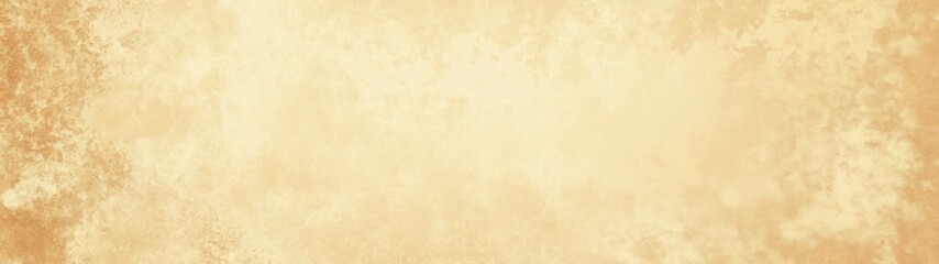 Fototapeta premium Super Ultrawide Beige Watercolor Background With Soft Grainy Texture