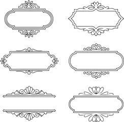 Elegant Ornate Frame Vector Bundle for Your Creative Design Projects