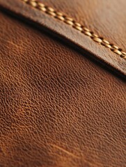 Leather texture with intricate stitching details