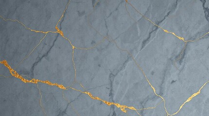 Obraz premium Cracked stone surface repaired with gold, symbolizing resilience and beauty in imperfection, textured art.