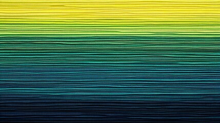 Obraz premium Abstract Horizontal Stripes of Green Blue and Yellow Hues