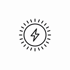 solar energy icon sign vector