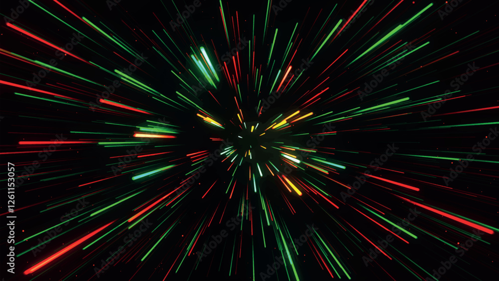 Poster fireworks graphic shapes. real festive colorful fireworks. bright explosion of fireworks lights. mul