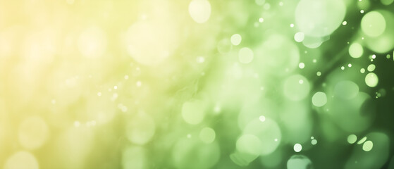 bright, energetic empty spring panoramic background with bokeh effect