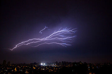 lightning in the night