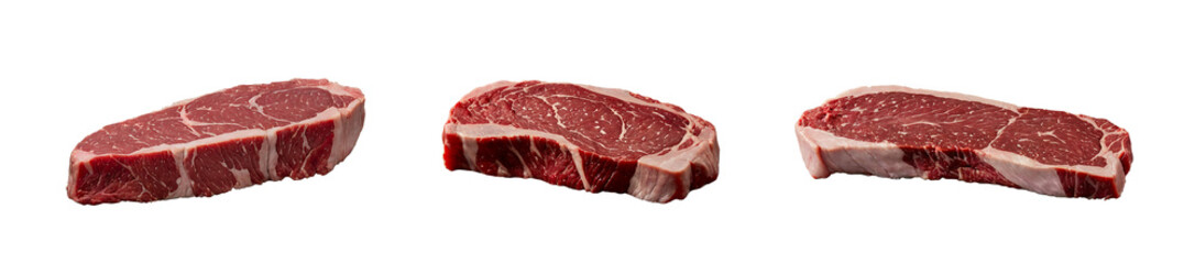 Obraz premium Raw Beef Stake PNG 