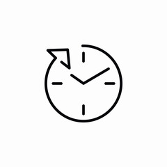 clock wall timer icon sign vector