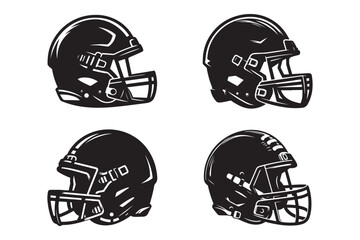 Football helmet silhouette
