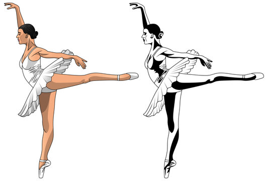 ballet dancer vector