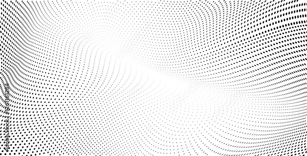 Poster gradient halftone dots grunge background