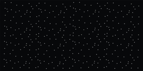 Fototapeta premium Night starry skies with twinkling and blinking stars. Abstract dark 3D illustration with glowing stars or particles