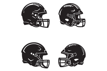 Football helmet silhouette