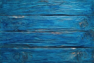 Blue Painted Wooden Planks Texture Background