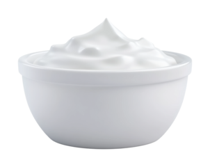 Whipped cream preparation kitchen food indoor isolated on transparent background