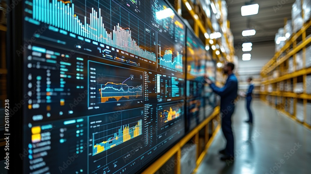Poster warehouse inventory management system data display