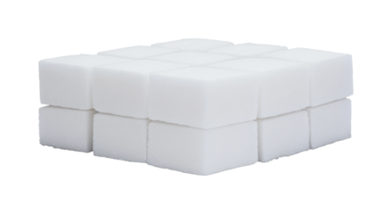 Building blocks creation studio indoor isolated on transparent background