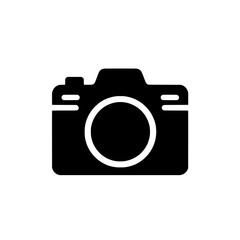 Camera Icon: A simple and modern black camera icon, representing photography, memories, and visual storytelling. It's perfect for websites, apps, social media, and more. 