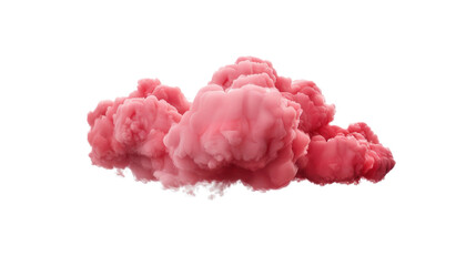 Red loud on transparent background 