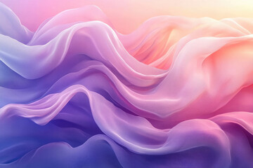 Fototapeta premium Abstract image of flowing pastel-colored fabric, creating a dreamy and ethereal mood.
