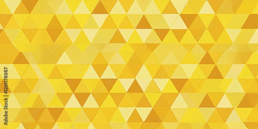 Poster abstract golden triangle pattern background design
