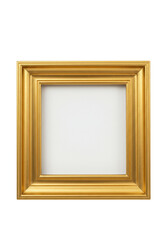 Golden Photo Frame Isolated on transparent background, Photo Frame PNG 
