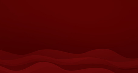 Abstract red background with waves. 3d rendering, 3d illustration.