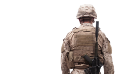 Soldier on transparent background