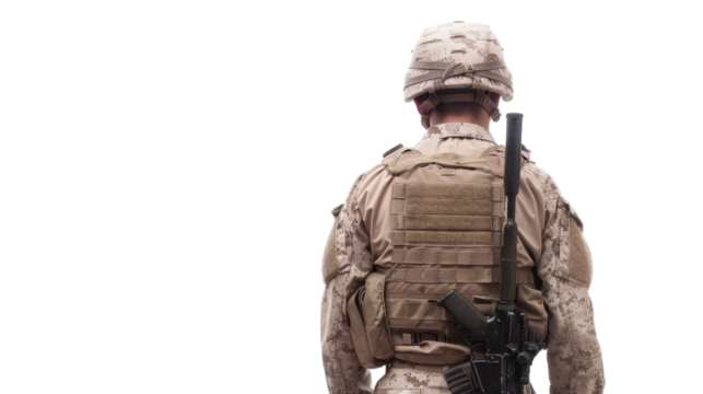 Soldier on transparent background