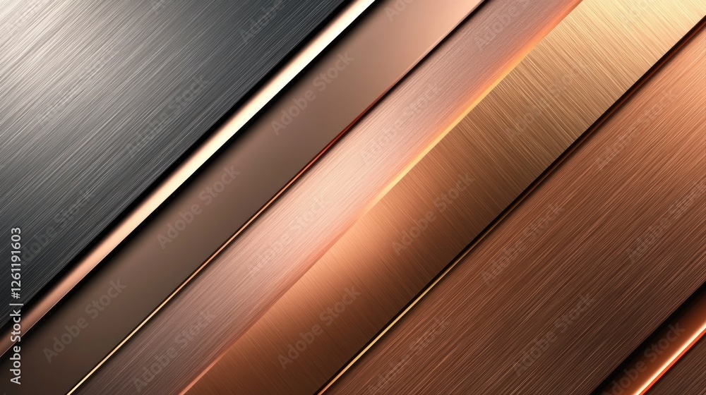 Poster abstract metal background with diagonal lines and brushed texture effect