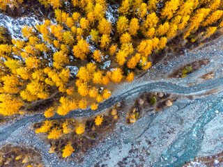 Landscape of the Altai Mountains in Siberia, Altai Republic, Russia