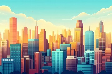 Vibrant cityscape visuals for your creative projects.
