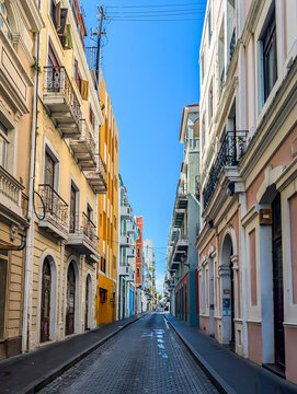 narrow street in san jaun