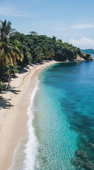 
Serene beaches with clear blue water