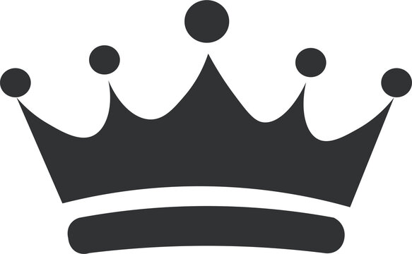 king crown vector PNG black