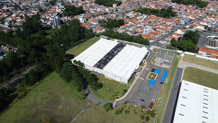 Aerial View of Data Center in ABC Paulista, Brazil – Powering Cloud Computing, Data Storage, and Digital Infrastructure