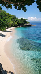 
Serene beaches with clear blue water