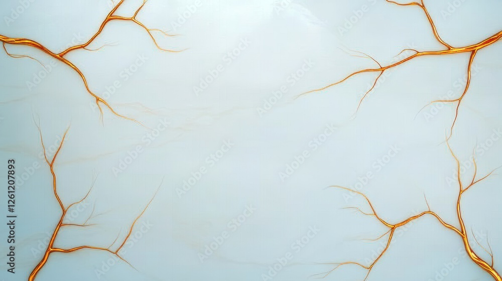 Poster abstract composition of delicate branches on a soft background