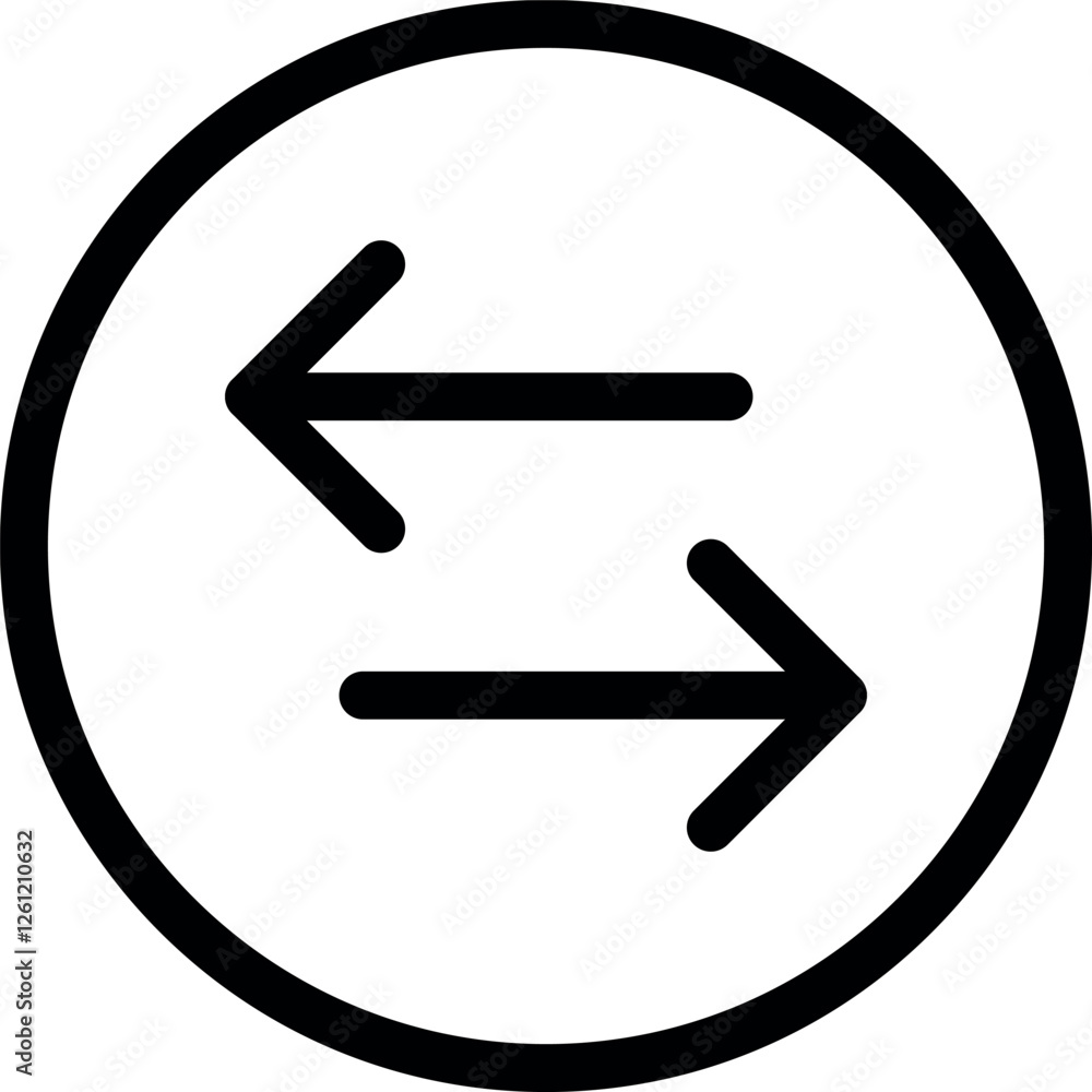 Poster arrows data transfer icon, exchange arrow icons - swap icon with two arrows. colorful set of icons